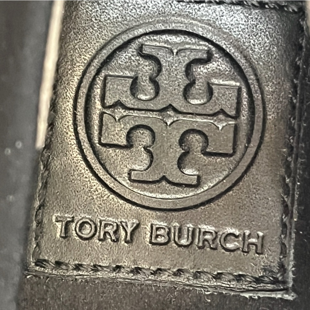 Tory Burch Black and Tan Espadrille Flats - Picture 2 of 8